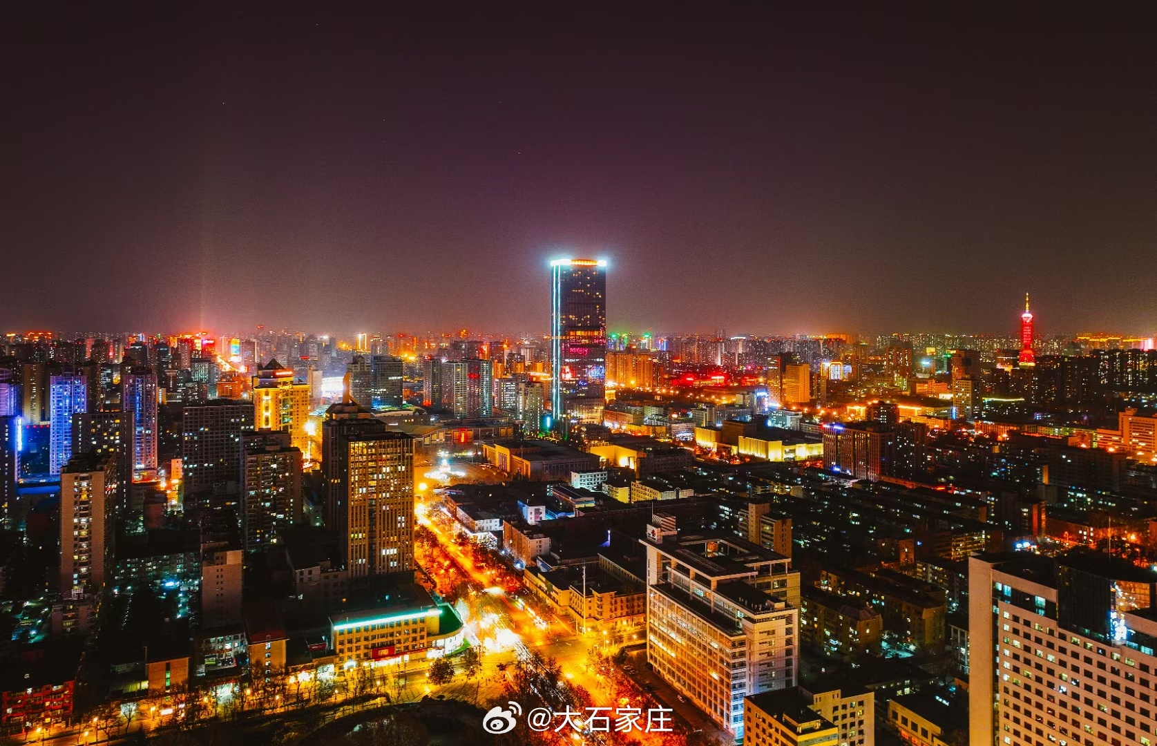 石家庄,历史与现代交织的璀璨夜景之城